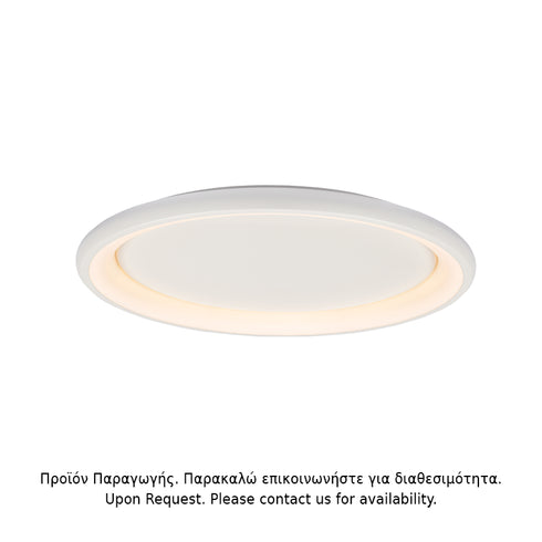 ΟΡΟΦΗΣ Φ/Σ LED 100W DIMMER 3000K 7010LM ΛΕΥΚΟ ΜΕΤΑΛΛΙΚΟ D81XH8,5CM DIANA BR71LEDC81WHD