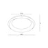 ΟΡΟΦΗΣ Φ/Σ LED 100W 3000K 7010LM ΛΕΥΚΟ ΜΕΤΑΛΛΙΚΟ D81XH8,5CM DIANA BR71LEDC81WH