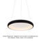 PENDANT F/S LED 48W DIMMER 3000K 4610LM BLACK METALLIC D61XH120CM DIANA