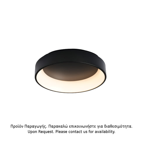 ΟΡΟΦΗΣ Φ/Σ LED 34W DIMMER 3000K 1700LM ΜΑΥΡΟ ΜΕΤΑΛΛΙΚΟ D45XH14CM APOLLO BR81LEDC45BKD