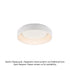 ΟΡΟΦΗΣ Φ/Σ LED 34W DIMMER 3000K 1700LM ΛΕΥΚΟ ΜΕΤΑΛΛΙΚΟ D45XH14CM APOLLO BR81LEDC45WHD