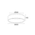 ΟΡΟΦΗΣ Φ/Σ LED 34W 3000K 1700LM ΛΕΥΚΟ ΜΕΤΑΛΛΙΚΟ D45XH14CM APOLLO BR81LEDC45WH