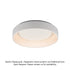 ΟΡΟΦΗΣ Φ/Σ LED 48W DIMMER 3000K 2630LM ΛΕΥΚΟ ΜΕΤΑΛΛΙΚΟ D60XH14CM APOLLO BR81LEDC60WHD