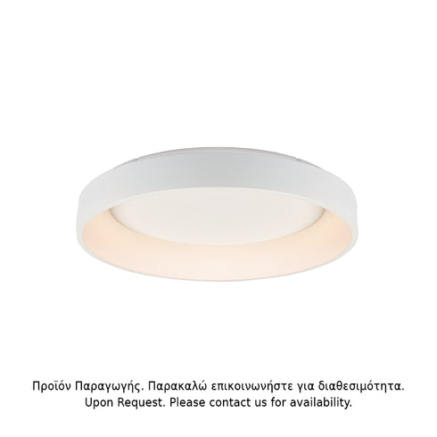 ΟΡΟΦΗΣ Φ/Σ LED 80W DIMMER 3000K 4100LM ΛΕΥΚΟ ΜΕΤΑΛΛΙΚΟ D78XH14CM APOLLO BR81LEDC78WHD