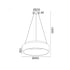 ΚΡΕΜΑΣΤΟ Φ/Σ LED 34W 3000K 1700LM ΛΕΥΚΟ ΜΕΤΑΛΛΙΚΟ D45XH120CM APOLLO BR81LEDP45WH
