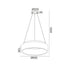 ΚΡΕΜΑΣΤΟ Φ/Σ LED 48W 3000K 2630LM ΜΑΥΡΟ ΜΕΤΑΛΛΙΚΟ D60XH120CM APOLLO BR81LEDP60BK