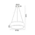 ΚΡΕΜΑΣΤΟ Φ/Σ LED 80W 3000K 4100LM ΛΕΥΚΟ ΜΕΤΑΛΛΙΚΟ D78XH120CM APOLLO BR81LEDP78WH