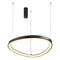 ^PENDANT F/S LED 74W 3000K 6500LM HARMONY BLACK ALUMINUM IP20 D80XH120CM