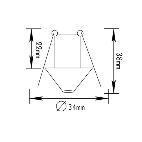 ΣΠΟΤ ΧΩΝ. BS3153A G4 ΛΕΥΚΟ ΚΩΝΟΣ BS3153AW