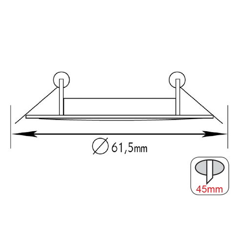 ΣΠΟΤ ΧΩΝΕΥΤΟ 3161 MR11 ΜΠΡΟΝΖΕ BS3161GAB