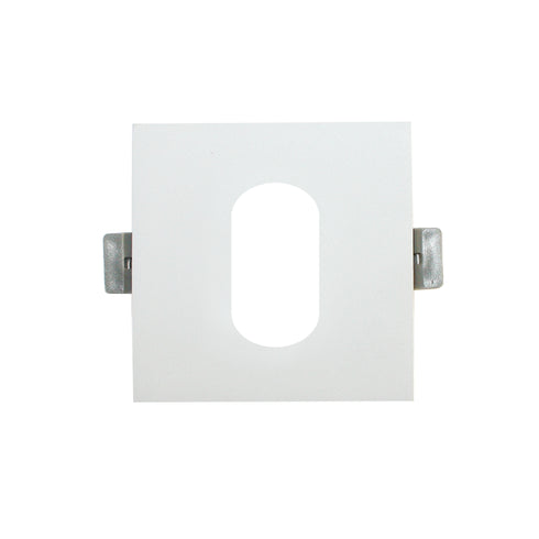 ΣΠΟΤ Νο617 ΤΕΤΡΑΓΩΝΟ ΟΒΑΛ ΛΕΥΚΟ ΑΛΟΥΜΙΝΙΟΥ 88x88 BS617W