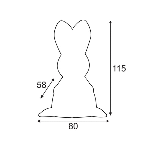 “EVERGLOW NIGHT LIGHT” NIGHT LAMP - BUNNY 1 LED BATTERY LAMP (3xLR44 INCLUDED)