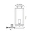^ BLACK TABLE / FLOOR LIGHTING CELIA 1XE27 IP44 WITH CABLE, PLUG & TRANSPARENT GLASS