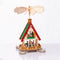 WOODEN TEA LIGHT PYRAMID ICE SKATERS ΔΙΑΚΟΣΜΗΤΙΚΟ (ΧΩΡΙΣ ΚΕΡΑΚΙΑ) 18x13x36cm X153602