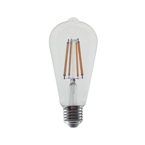 LED FILAMENT E27 ST64 10W 2700K 230V AC 1220LM RA80