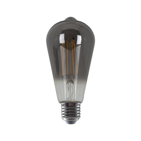 LED FILAMENT E27 ST64 SMOKE 8W 1800K 230V AC 400LM RA80