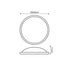 LED PC WHITE CEIL LUMINAIRE 230V AC IP65 20W 1750lm 4000K 110° Ra80 DARIA2040W