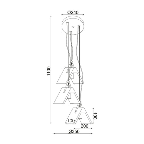 ΚΡΕΜΑΣΤΟ Φ/Σ 3ΧΕ27 ΤΣΙΜΕΝΤΟ+ΔΕΡΜΑ Φ43ΧΗ110CM ALFA DCR171193PR