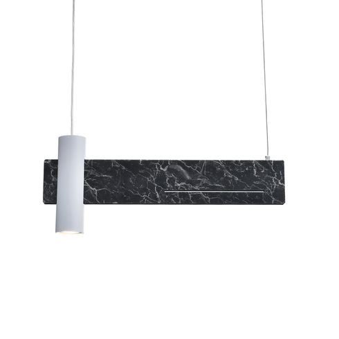 ΚΡΕΜΑΣΤΟ Φ/Σ LED 1XGU10+ 12W LED 3000K 960LM ΑΠΟΧΡ.ΜΑΥΡΟΥ ΜΑΡΜΑΡΟΥ ΜΕΤ/ΚΟ 60Χ7ΧΗ120CM LINEA DCR21LEDP60B
