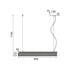 ΚΡΕΜΑΣΤΟ Φ/Σ LED 11W 3000K 1180LM ΜΕΤ/ΚΟ ΜΑΥΡΟ 8,5Χ80ΧΗ110CM OFIS DCR39211