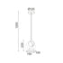 ΚΡΕΜΑΣΤΟ Φ/Σ LED 10W 3000K 800LM ΞΥΛΟ+ΑΚΡΥΛΙΚΟ 15X10XH120CM YOKO DCR39218
