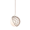 ΚΡΕΜΑΣΤΟ Φ/Σ 1ΧΕ27 RATTAN+ΛΕΥΚΟ ΓΥΑΛΙ D33XH120CM AURORA DCR921P33