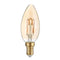 LED E14 CANDLE AMBER 3W 2700K 230V AC 300° 200LM RA80 DECO3SWWAM