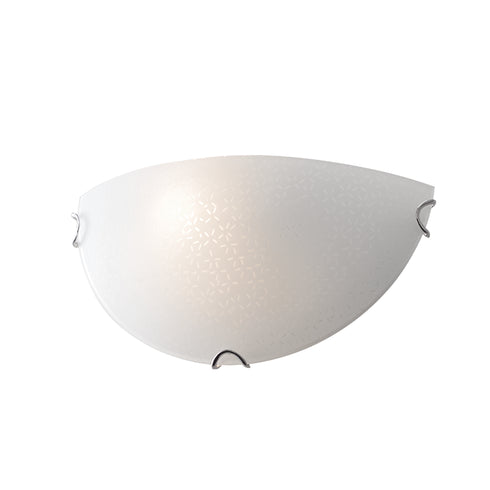 ΕΠΙΤΟΙΧΙΟ Φ/Σ 1ΧΕ27 ΛΕΥΚΟ ΓΥΑΛΙ ΜΟΤΙΒΟ+ΜΕΤΑΛΛΟ 30Χ15Χ10CM SCILLA DL08302