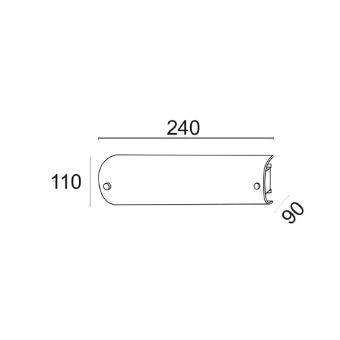 ΑΠΛΙΚΑ 1X40W E14 11X9X25cm MAN DL112B
