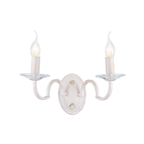 ΕΠΙΤΟΙΧΙΟ 2ΧΕ14 ΜΕΤΑΛ ΠΑΤΙΝΑ ΛΕΥΚΟ ΧΡΥΣΟ+ΚΡΥΣΤΑΛ 38Χ23Χ20CM GEISHA DL9362WWG