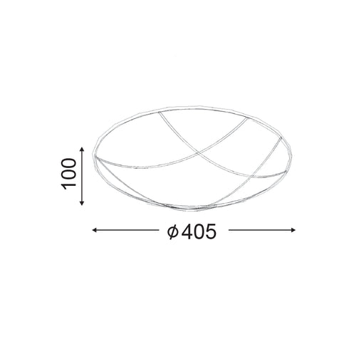 ΠΛΑΦΟΝΙΕΡΑ ΜΕΤΑΛΛΙΚΗ ΜΑΥΡΟ - ΧΡΥΣΟ Φ40CM 3XE27 MINOS DLA7193