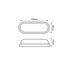LED PC WHITE WALL LUMINAIRE 230V AC IP65 10W 900lm 3000K 110° Ra80 DORA1030W