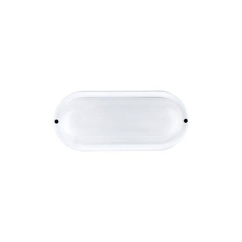 LED PC WHITE WALL LUMINAIRE 230V AC IP65 10W 950lm 6000K 110° Ra80 DORA1060W