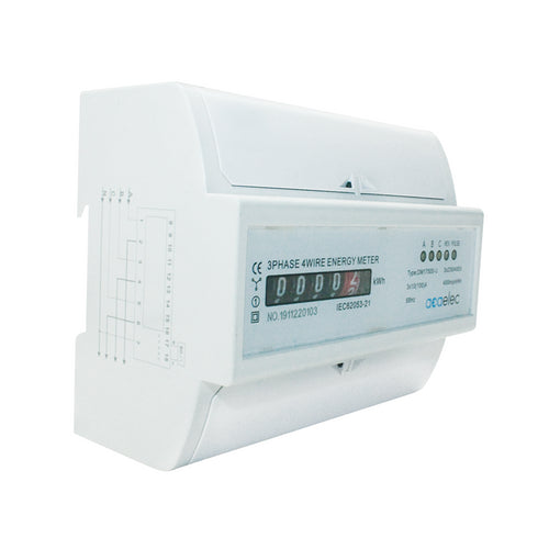 ANALOG KILOVATOMETER RAGAS 3Φ AUTH. 3P + N 10 (100) A 3x230 / 400VAC 5 + 1ΔΗΦ 7 ΣΤΟΙΧ.