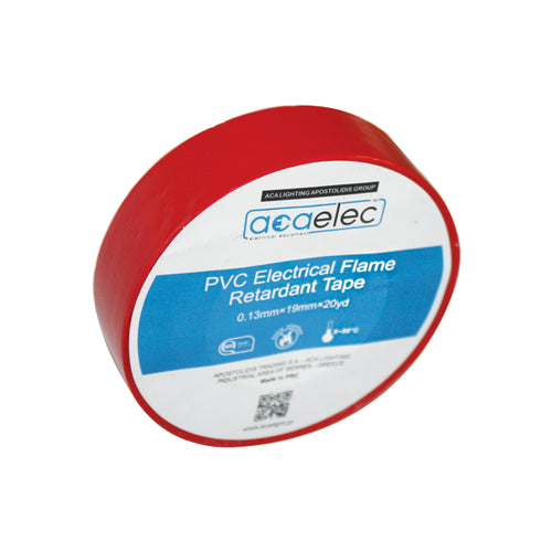 ΤΑΙΝΙΑ ΜΟΝΩΤΙΚΗ PVC ACAELEC ΚΟΚΚΙΝΗ 0.13mmx19mmx20yds DY00000023