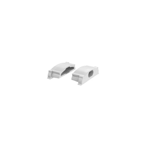 SET OF GREY PLASTIC END CAPS FOR P114N, 2PCS WITH HOLE EP114N