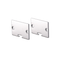 SET OF WHITE PLASTIC END CAPS FOR P117, 1PC WITH HOLE & 1PC WITHOUT HOLE EP117