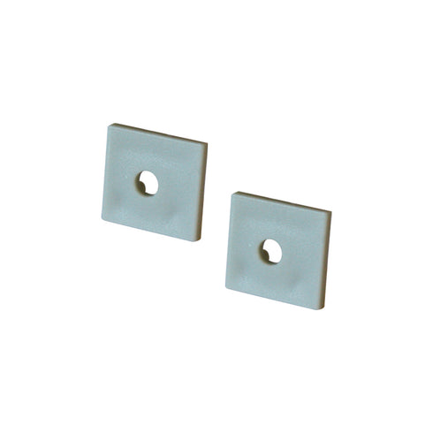 SET OF PLASTIC END CAPS FOR P135/A, 2PCS WITH HOLE EP135