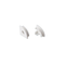 SET OF WHITE PLASTIC END CAPS FOR P161, 1PC WITH HOLE & 1 PC WITHOUT HOLE EP161