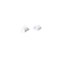 SET OF WHITE PLASTIC END CAPS FOR P163, 2PCS WITH HOLE EP163