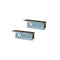 SET OF PLASTIC END CAPS FOR P168, 2 PCS WITH HOLE EP168