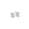 SET OF GREY PLASTIC END CAPS FOR P171, 1PC WITH HOLE & 1PC WITHOUT HOLE EP171