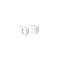 SET OF WHITE PLASTIC END CAPS FOR P189 1PC WITH HOLE & 1PC WITHOUT HOLE EP189