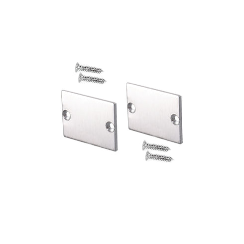SET OF METAL END CAPS FOR PROFILE P217, 2 PCS WITHOUT HOLE EP217