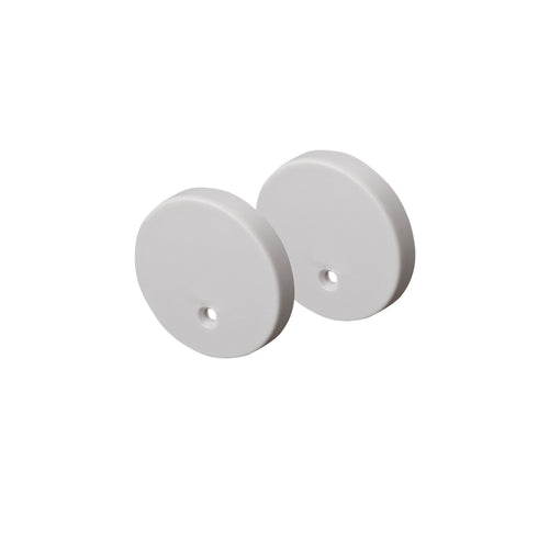 SET OF SILVER PLASTIC END CAPS FOR PROFILE P230, 2 PCS WITHOUT HOLE EP230