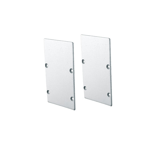 SET OF METAL END CAPS FOR PROFILE P288, 2 PCS WITHOUT HOLE EP288