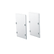 SET OF METAL END CAPS FOR PROFILE P288, 2 PCS WITHOUT HOLE EP288