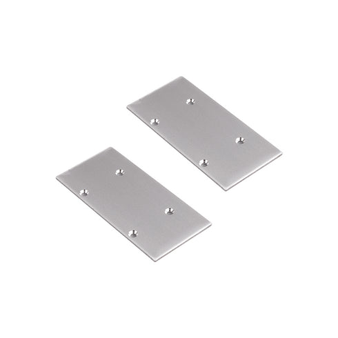SET OF METAL END CAPS FOR P49N, 2 PCS WITHOUT HOLE EP49N