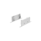SET OF GREY PLASTIC END CAPS FOR P50N, 2 WITHOUT HOLE EP50N