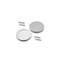SET OF SILVER PLASTIC END CAPS FOR PROFILE P66, 2 PCS WITHOUT HOLE EP66